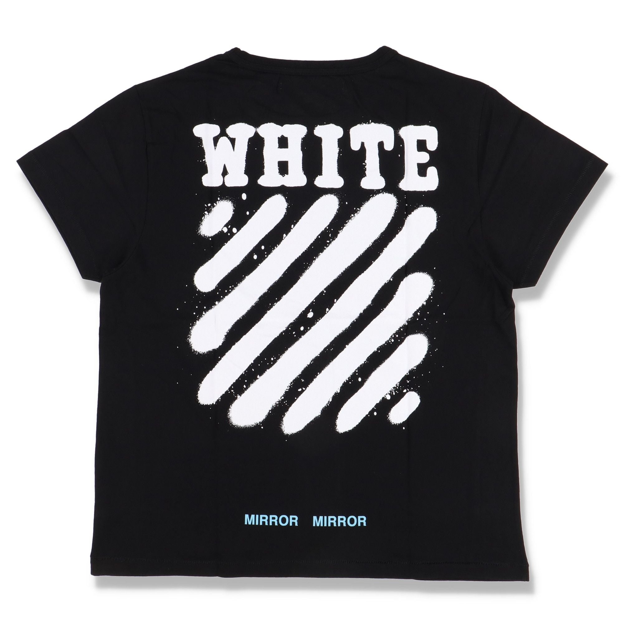 Off White Black Spray Diagonals Logo Oversized T Shirt Hoodie, Sweatshirt | FlexRushtees.com