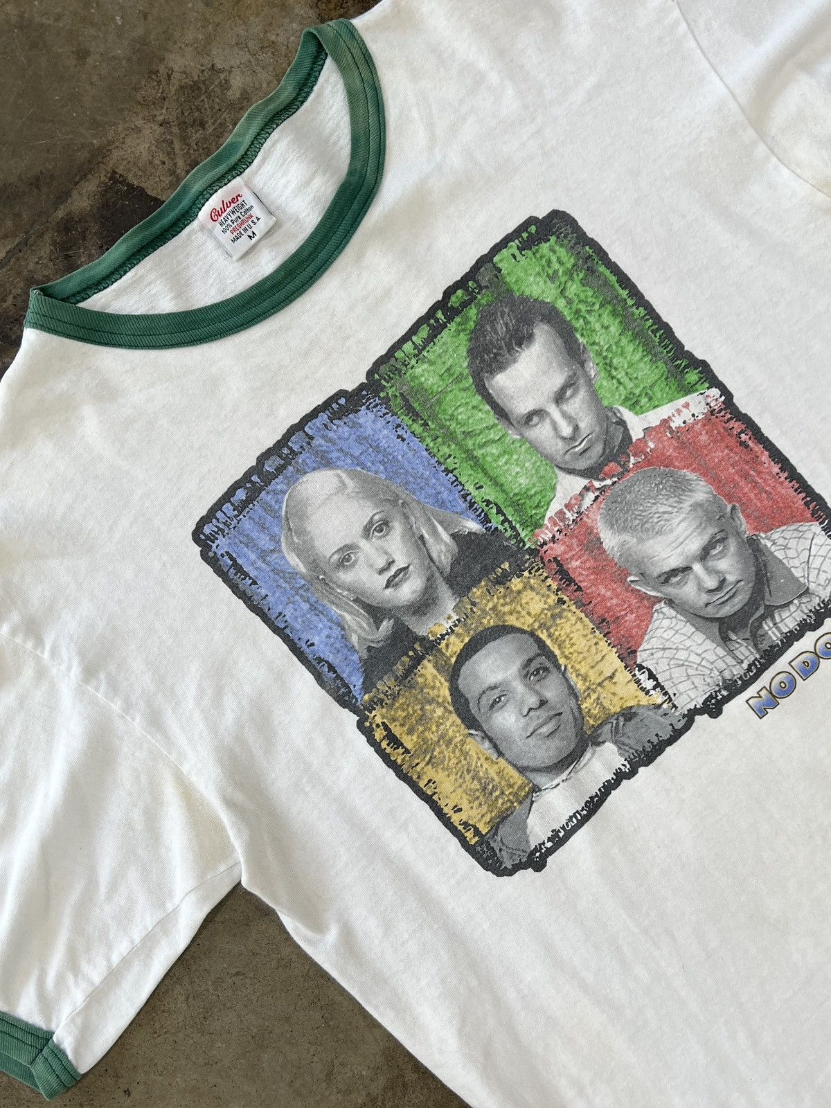 Vintage 90s No Doubt Group Photo Ringer Tee Medium Hoodie, Sweatshirt | FlexRushtees.com