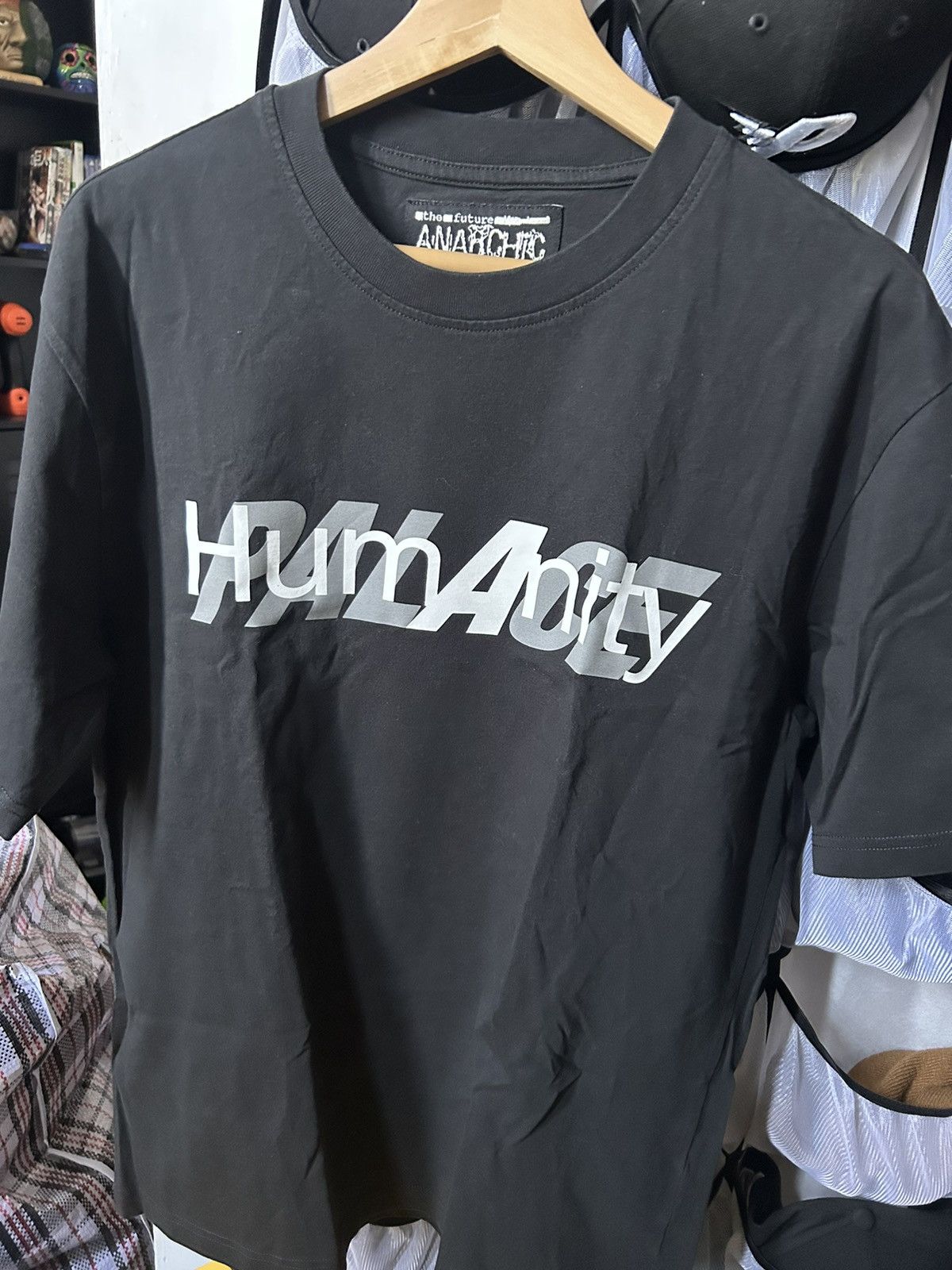 Palace Humanity T Shirt Black Large Hoodie, Sweatshirt | FlexRushtees.com