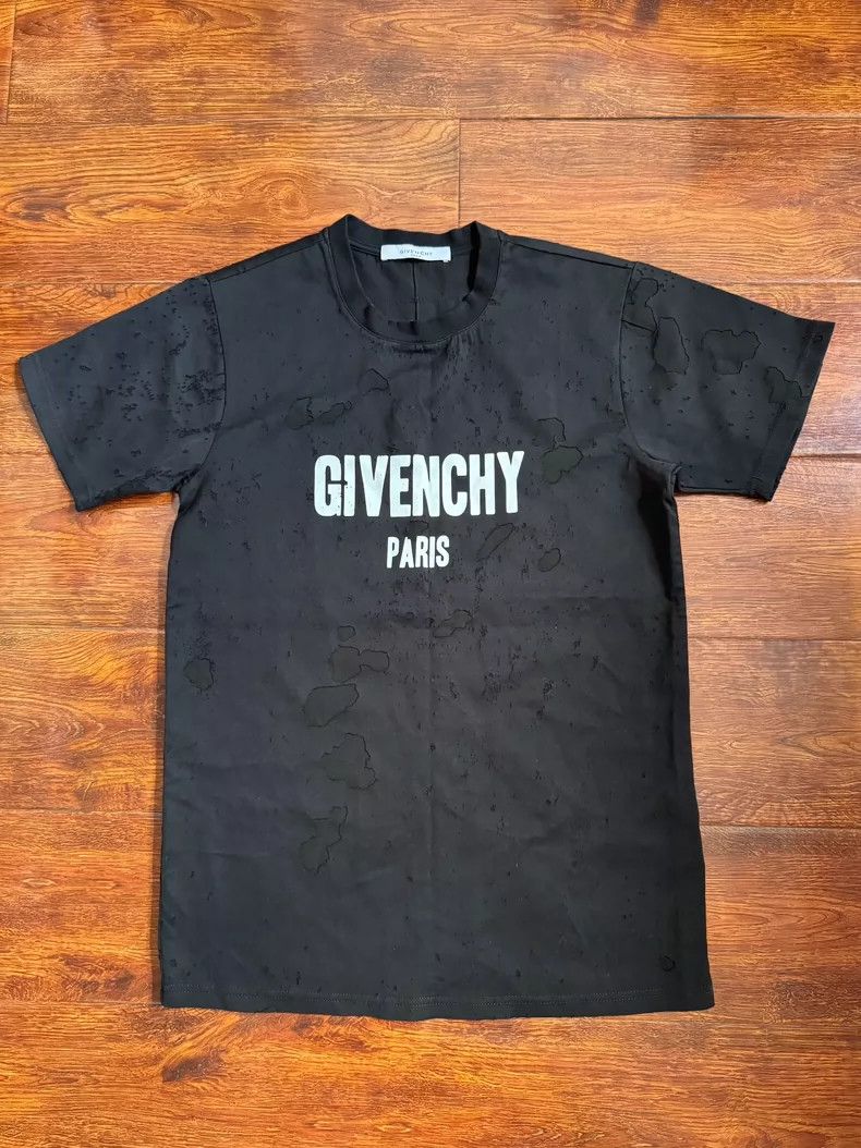 Givenchy Ripped T Shirt Xxs Size Classic Black Hoodie, Sweatshirt | FlexRushtees.com