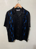 Vintage Blue Electric Sparks Cuban Shirt Hoodie, Sweatshirt | AU16VibeMintTees.com