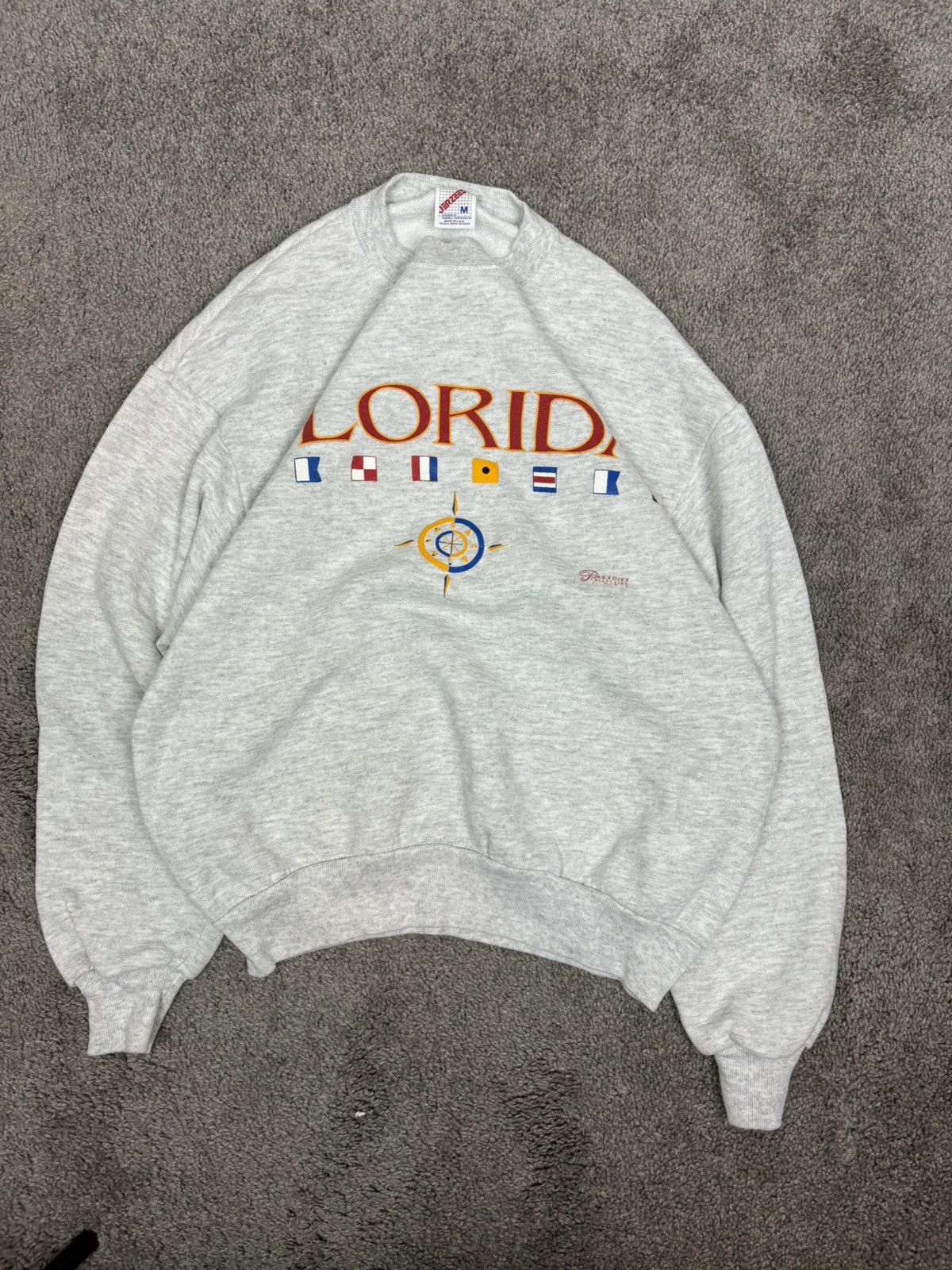 Vintage 80s Gray Jerzees Florida Crewneck