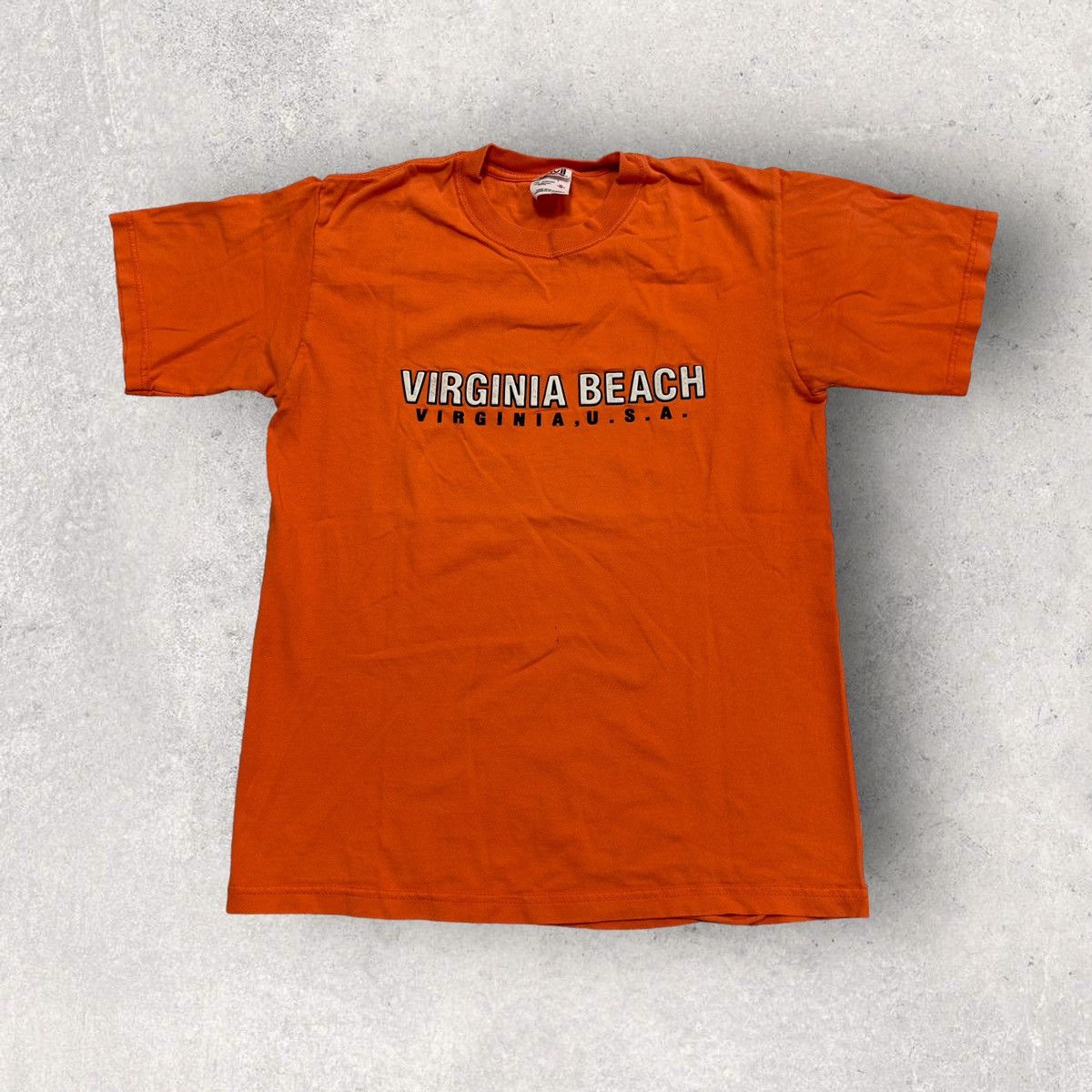 Vintage Virginia Beach Tee In Orange