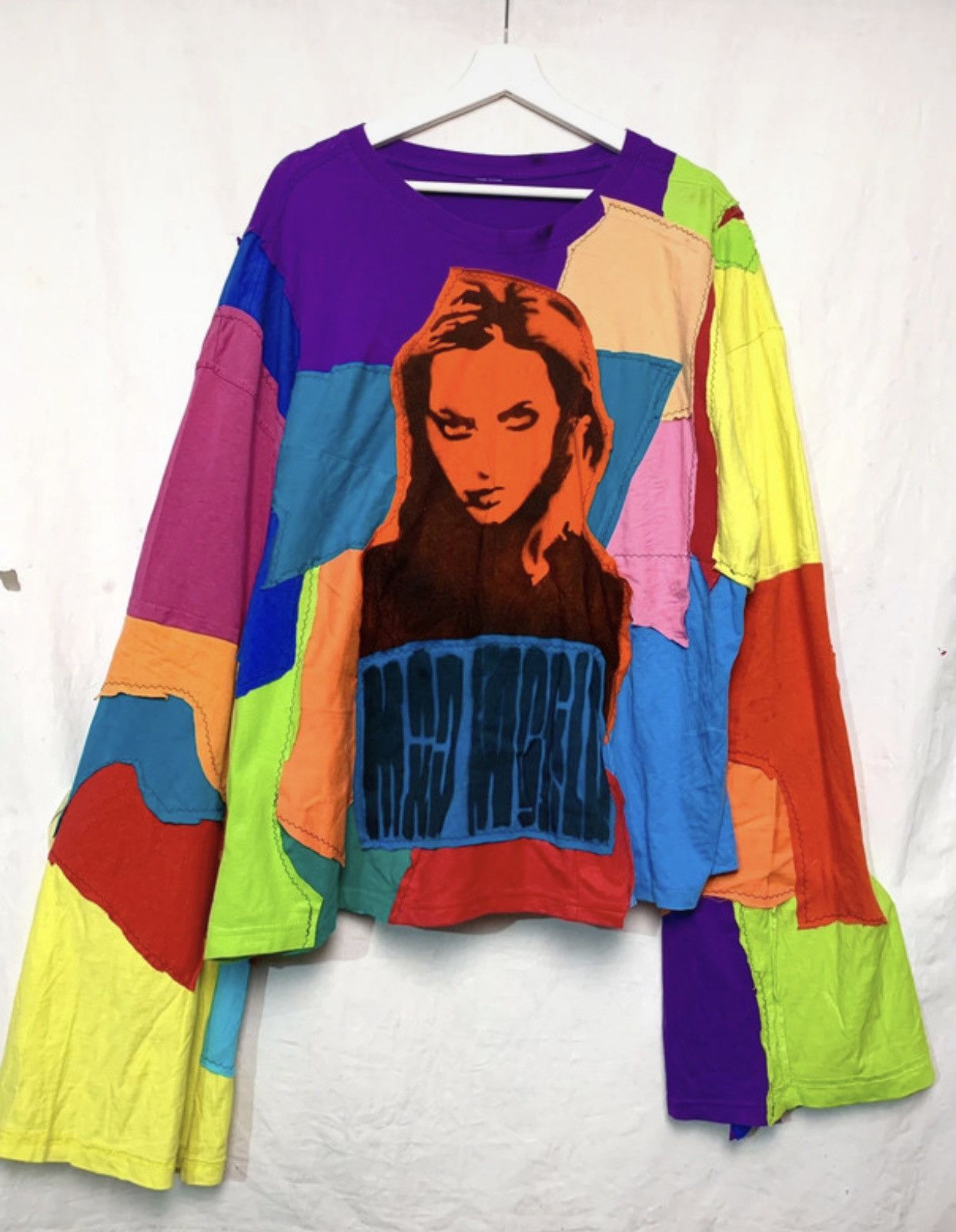 Vintage Patch Work Grail Long Tee Custom 1 Of 1 Archive Drip Drill Hoodie, Sweatshirt | FlexRushtees.com