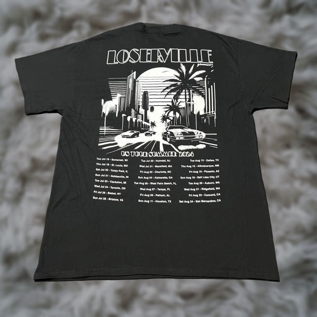 Vintage Limp Bizkit Loserville Shirt Men Large 2024 Tour Morningboy Black Crew Neck Short Sleeve Gra Hoodie, Sweatshirt