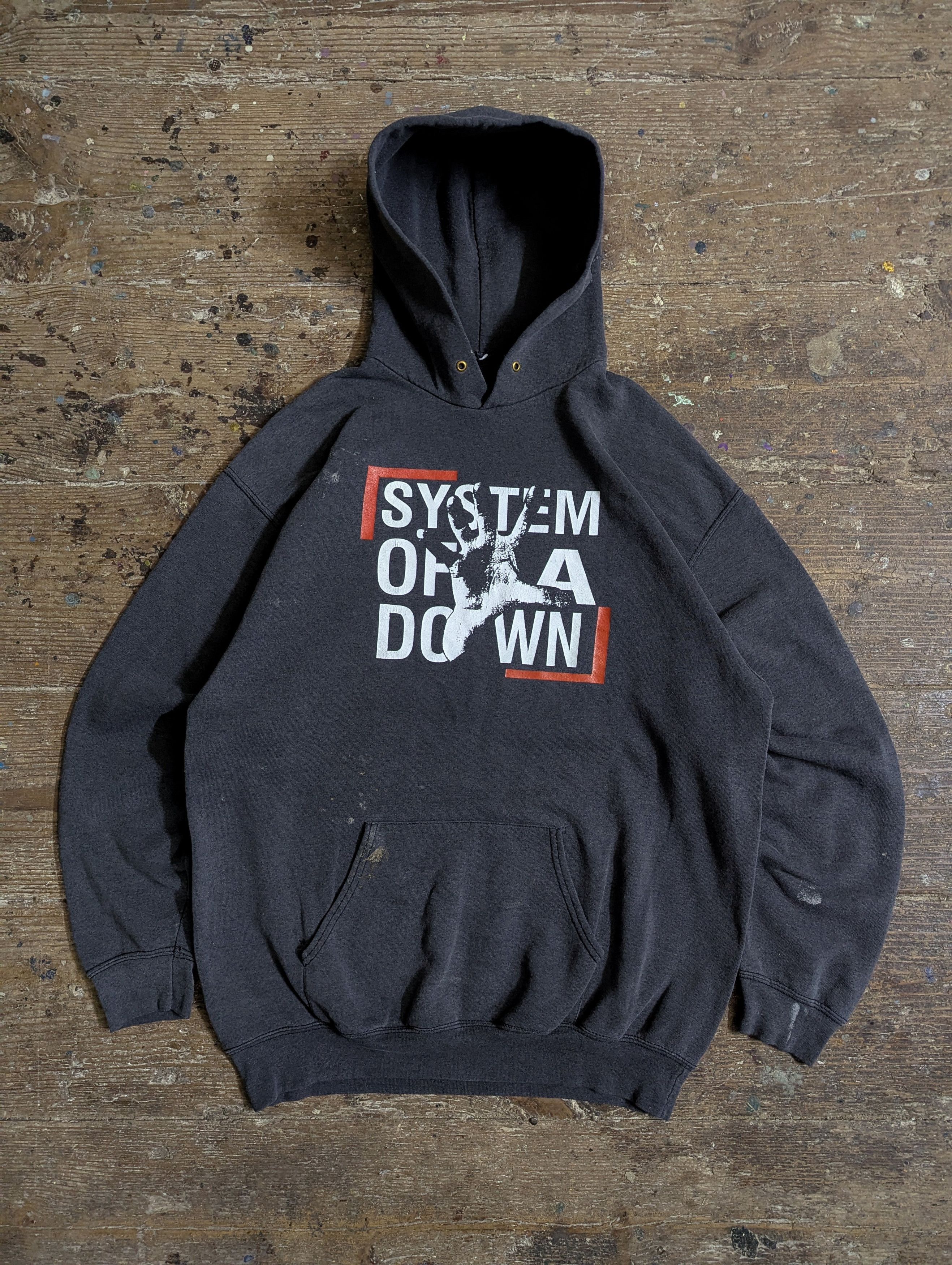 Band Tees Rare 00s System Of A Down Self Titled Promo Hoodie Sweatshirt | FlexRushtees.com