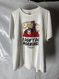 Vintage 90s I Don T Do Mornings T Shirt Moose Psychedelic