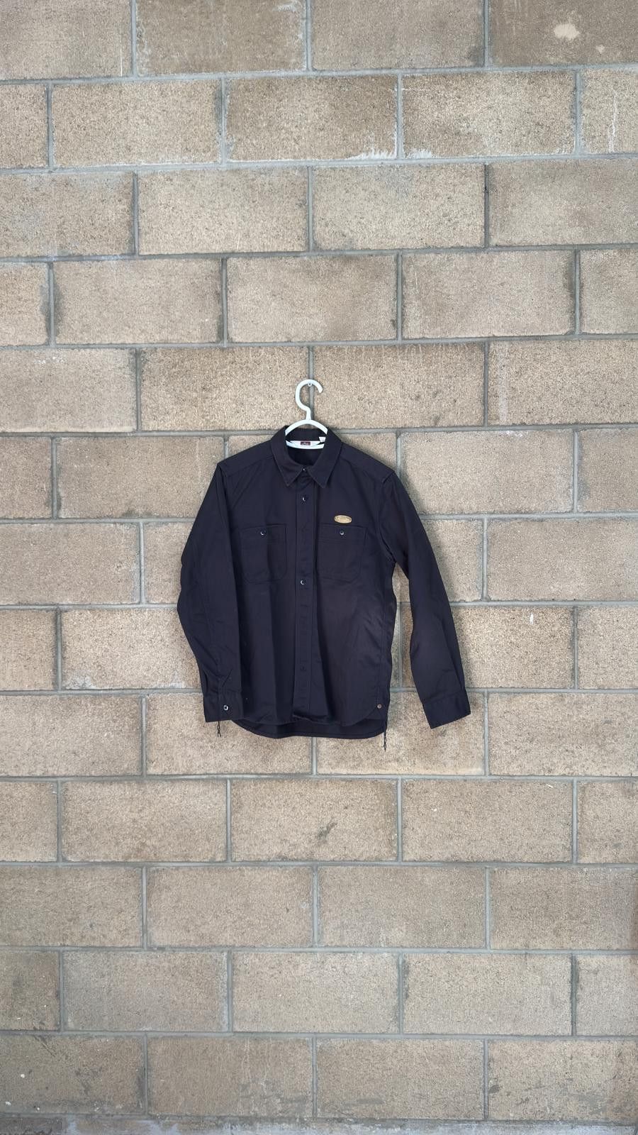 Davis Ben Davis Men S Black Long Sleeve Casual Shirt