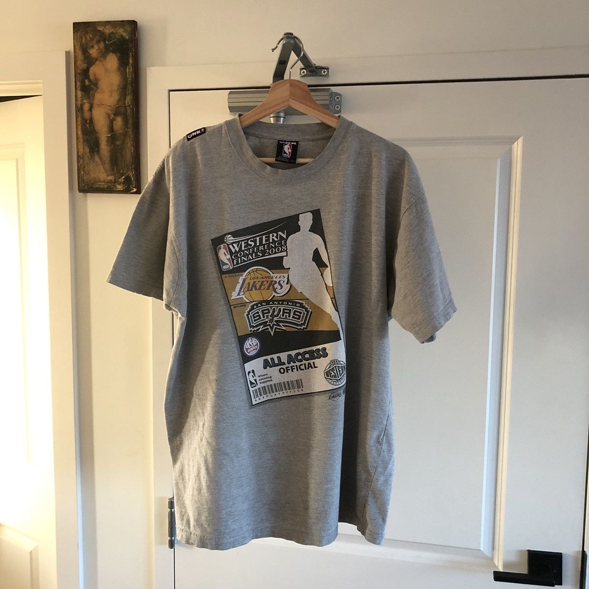 Vintage Nba Western Conference Finals 2008 Lakers Vs Spurs Tee Shirt