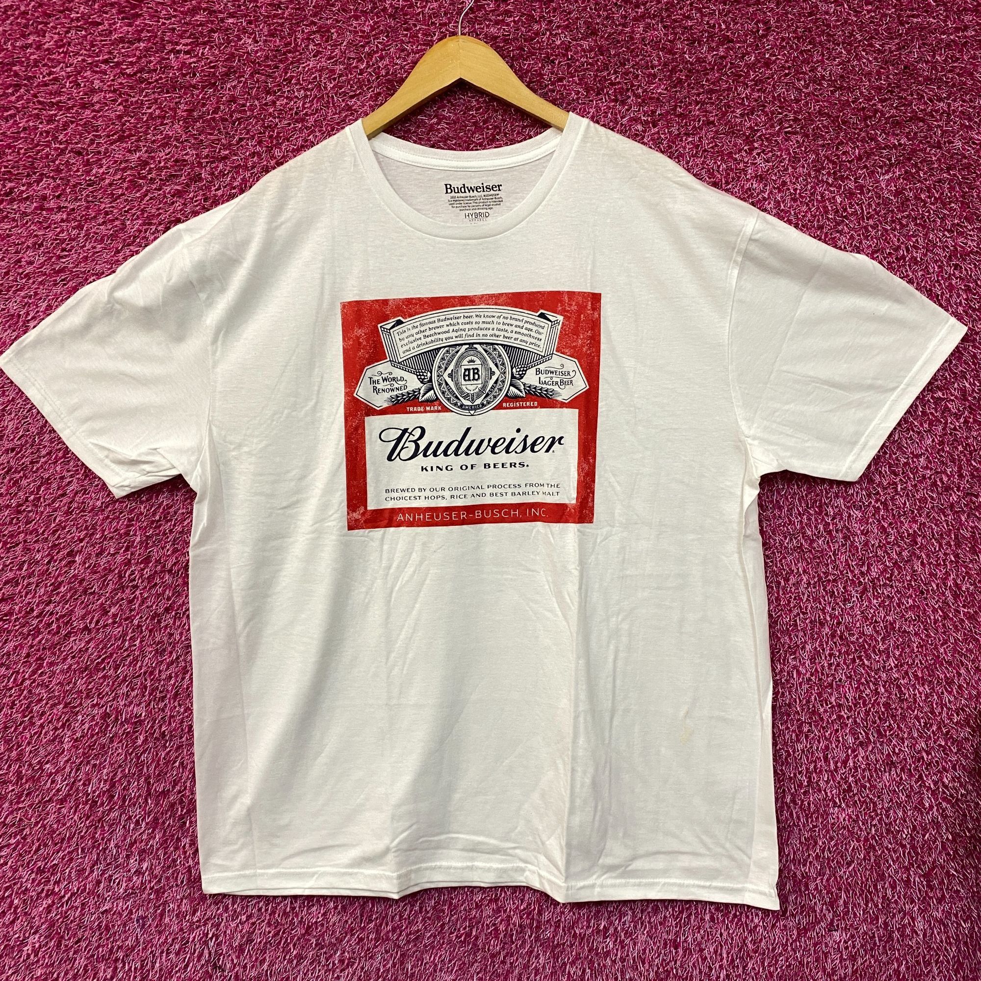 World Renowned Budweiser King Of Beers T Shirt Xxl Hoodie, Sweatshirt | FlexRushtees.com