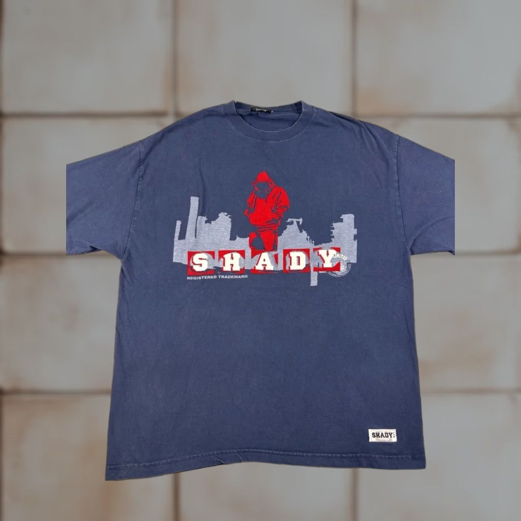 Vintage Shady Ltd Eminem T Shirt Mens Large Blue Short Sleeve Rap City Y2k Shirt Hoodie, Sweatshirt | FlexRushtees.com