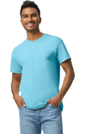 Custom Designed - T-Shirts (Sky) Adult, Gildan, Cotton