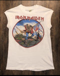 Vintage 1983 Iron Maiden Trooper Screen Stars Made In Usa