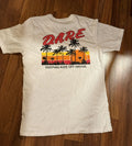 Vintage Authentic D A R E Tropical T Shirt Keeping Kids Off Drugs