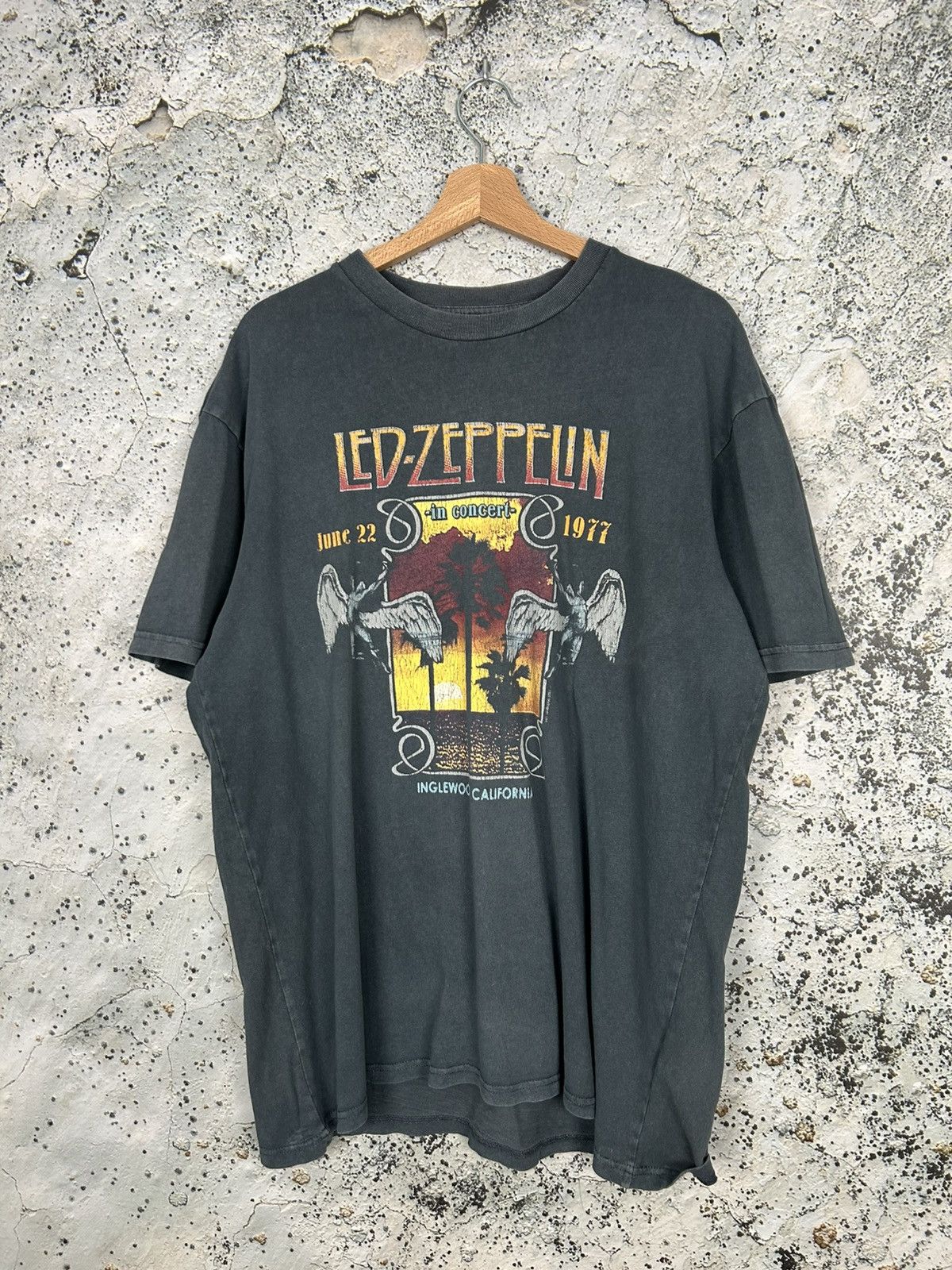 Band Tees Led Zeppelin Rock Band Tee Metal Graphic Avant Garde