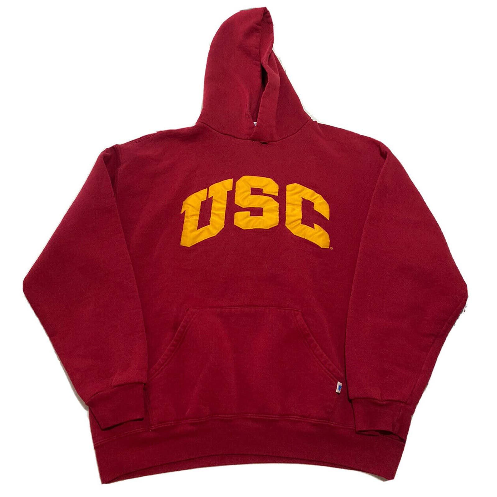 Athletic Vintage Russell Athletic Usc Trojans Red Hoodie Size Xl I5