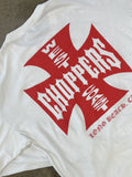 West Coast Choppers Vintage West Coast Choppers For Life Flame Sleeve Tee Xxl Hoodie, Sweatshirt | FlexRushtees.com