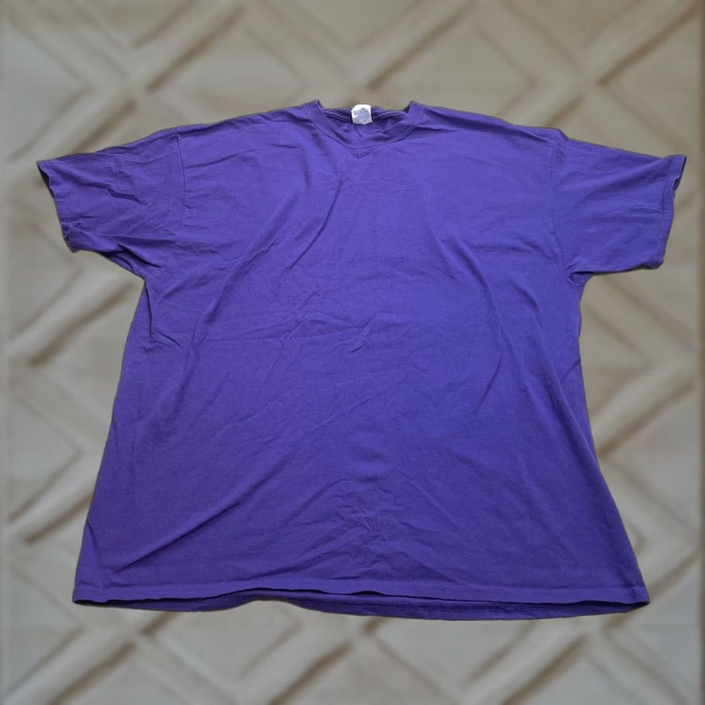 Company Port Company Core Cotton Shirt Adult 2xl 2xl Purple Short Sleeve Crew Neck Solid Mens C Hoodie, Sweatshirt