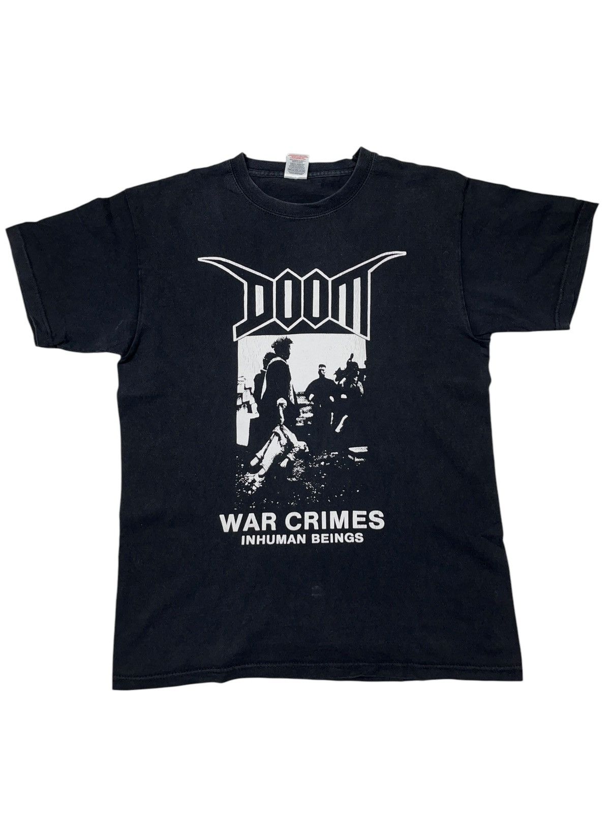 Vintage 00s Doom War Crimes Inhuman Beings T Shirt