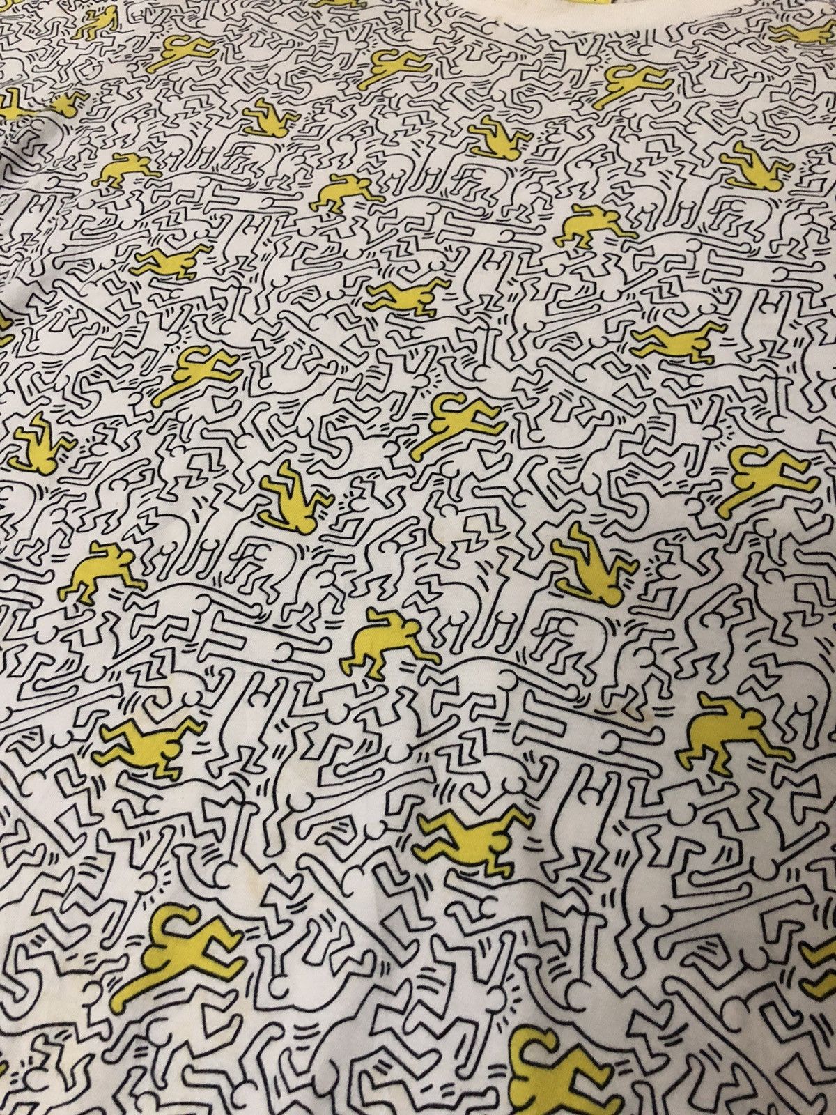 Keith Haring Rare Y2k Keith Haring Overprinted Pop Art Artist Shirt Hoodie, Sweatshirt | FlexRushtees.com