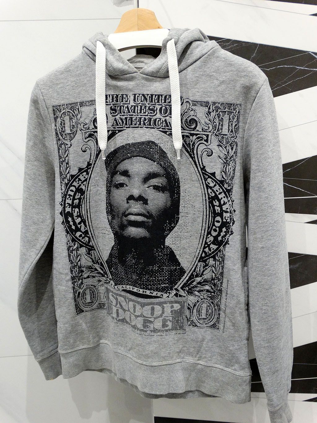 Rap Tees X Snoop Dogg Snoop Dogg H M Grey Hoodie Rap Hip Hop Sweatshirt | FlexRushtees.com
