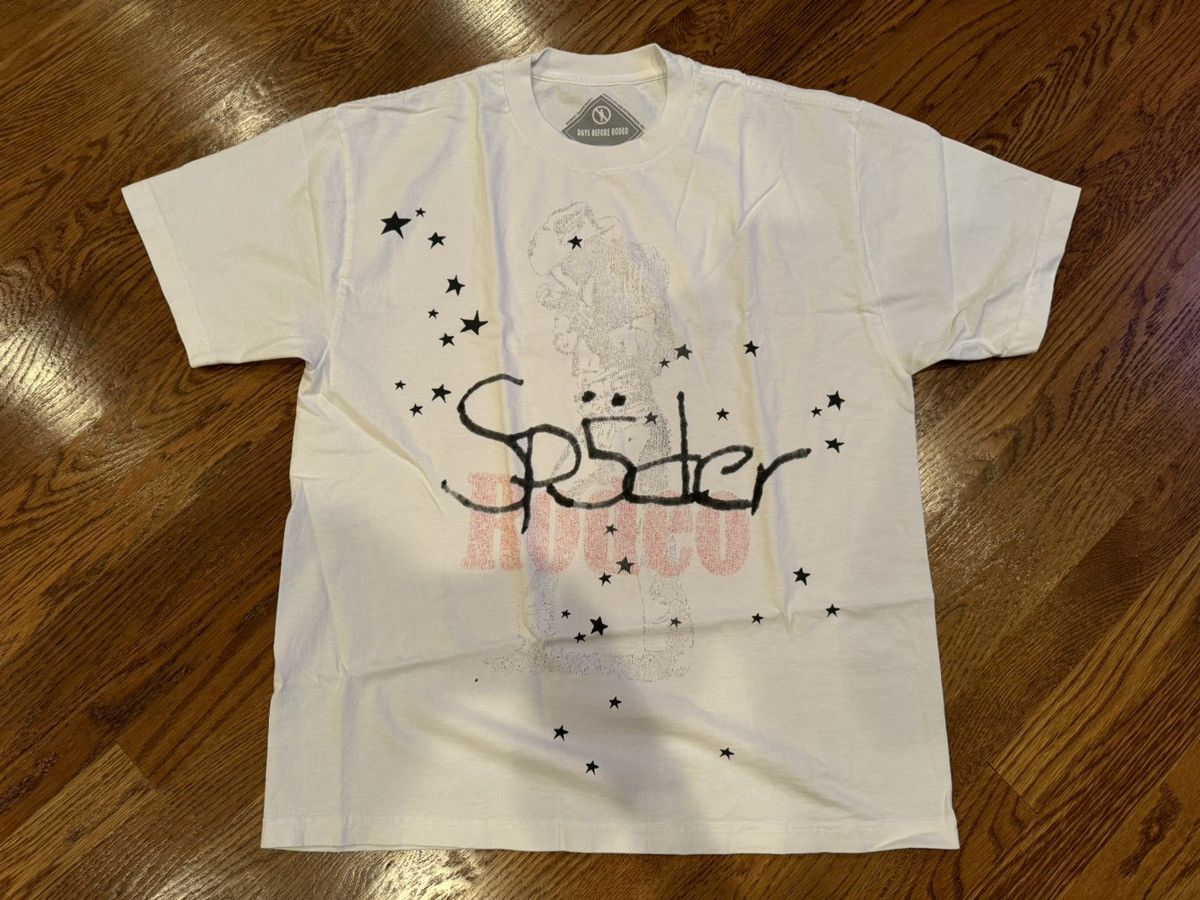 Travis Scott Large Cactus Jack Sp5der Days Before Rodeo Ii Tee White Hoodie, Sweatshirt | FlexRushtees.com