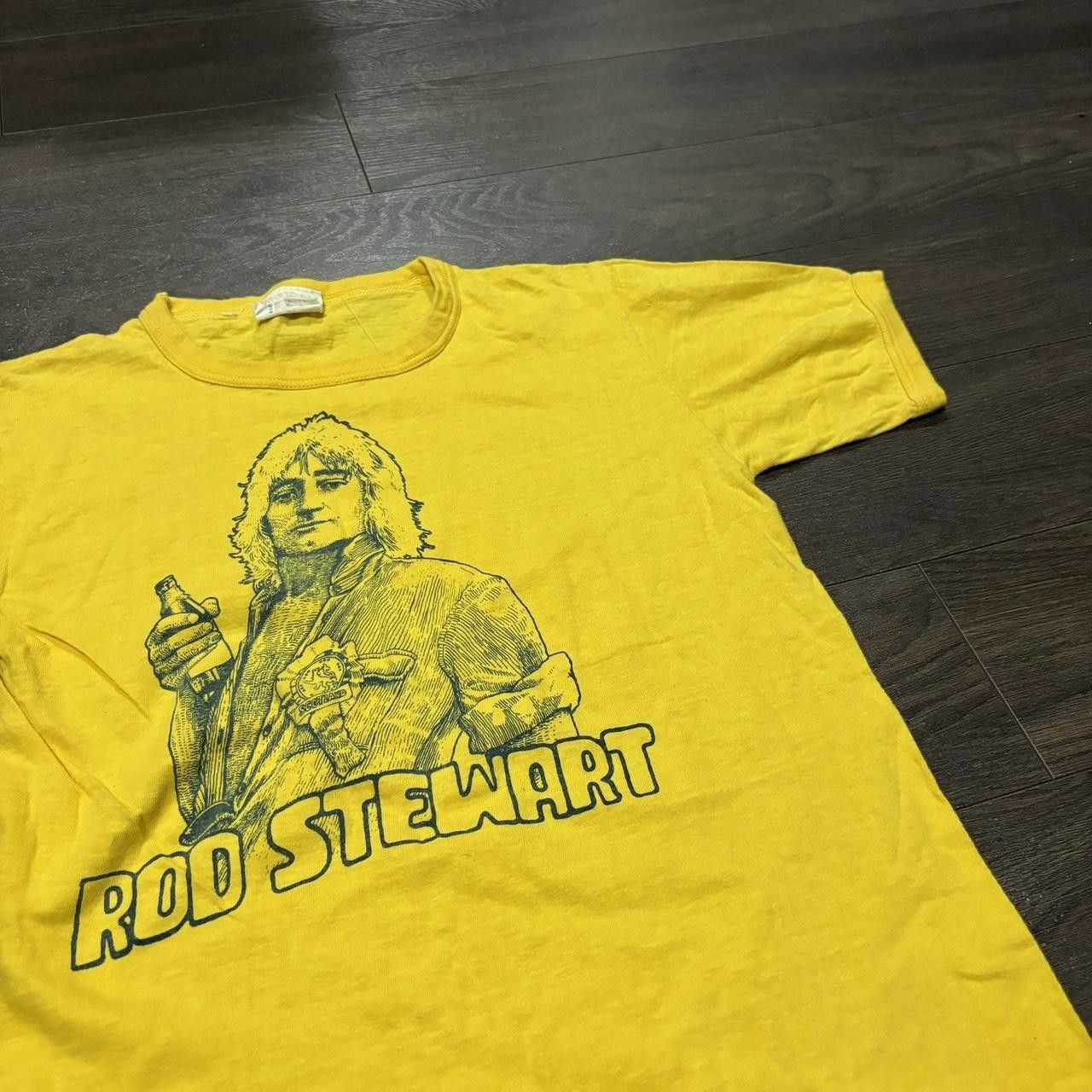 Designer Vintage Rod Stewart T Shirt 70s Small