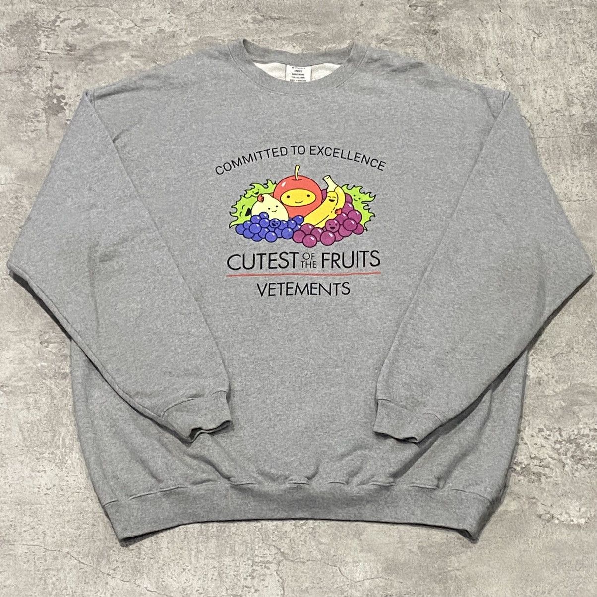 Vetements Cutest Of The Fruits Crewneck T-Shirts, Hoodie, Sweatshirt | FlexRushtees.com