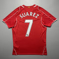 Liverpool Warrior 2014 2015 Football Home Jersey 7 Suarez