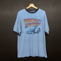 Vintage Back To The Future Delorean Ringer Tee T Shirt