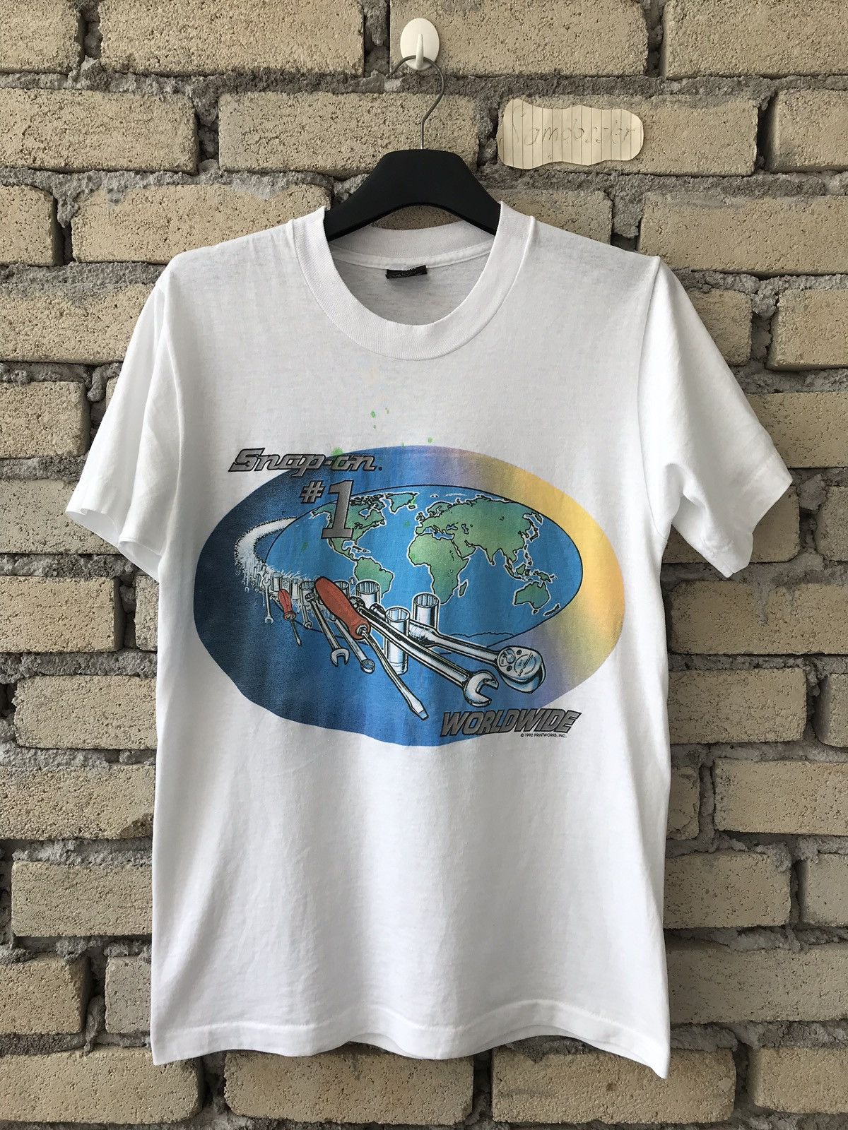 Vintage Snap On 1 Tool Wrench Mechanic Garage Worldwide T-Shirts, Hoodie, Sweatshirt | FlexRushtees.com