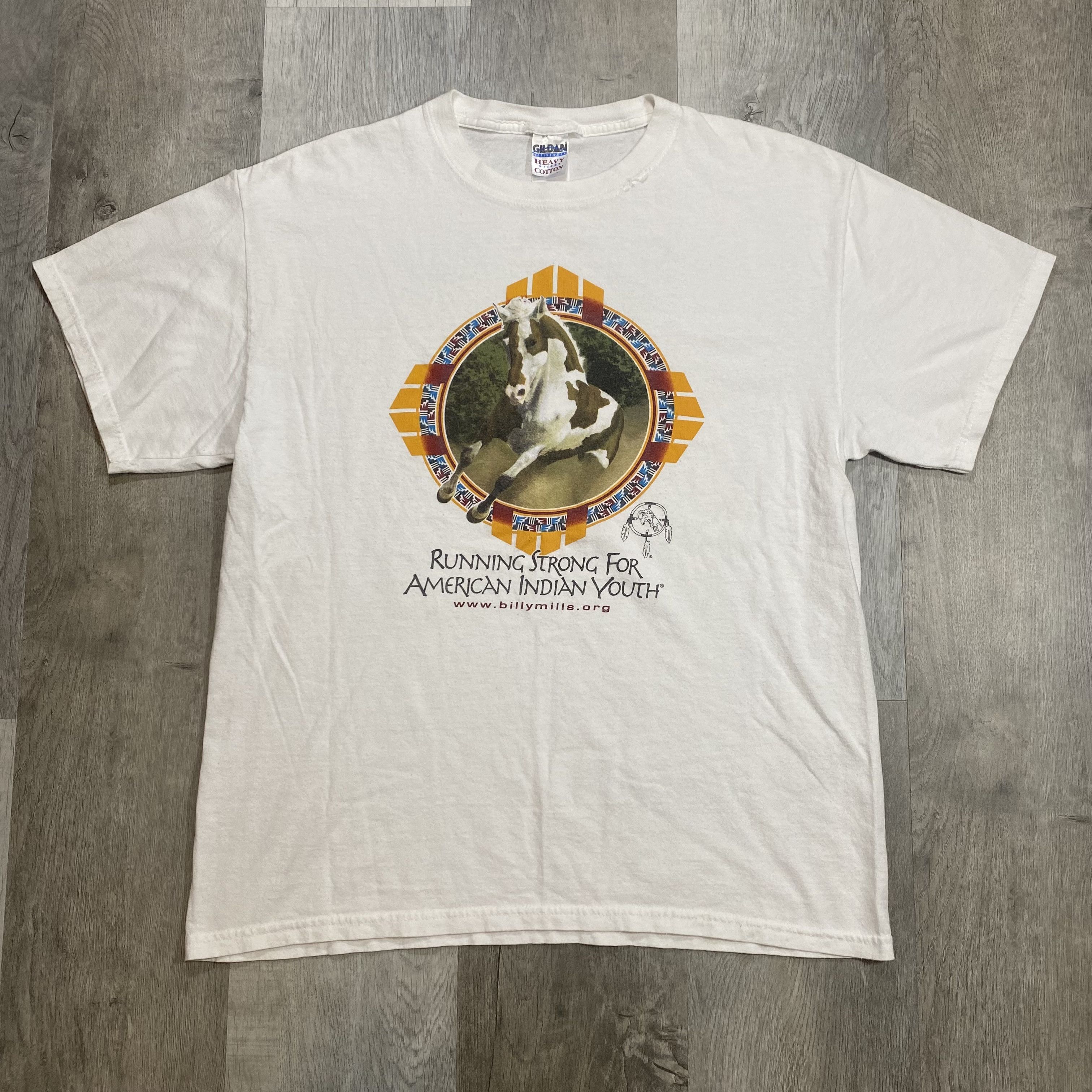 Vintage American Indian Y2k Aztec Wild Horse Tee