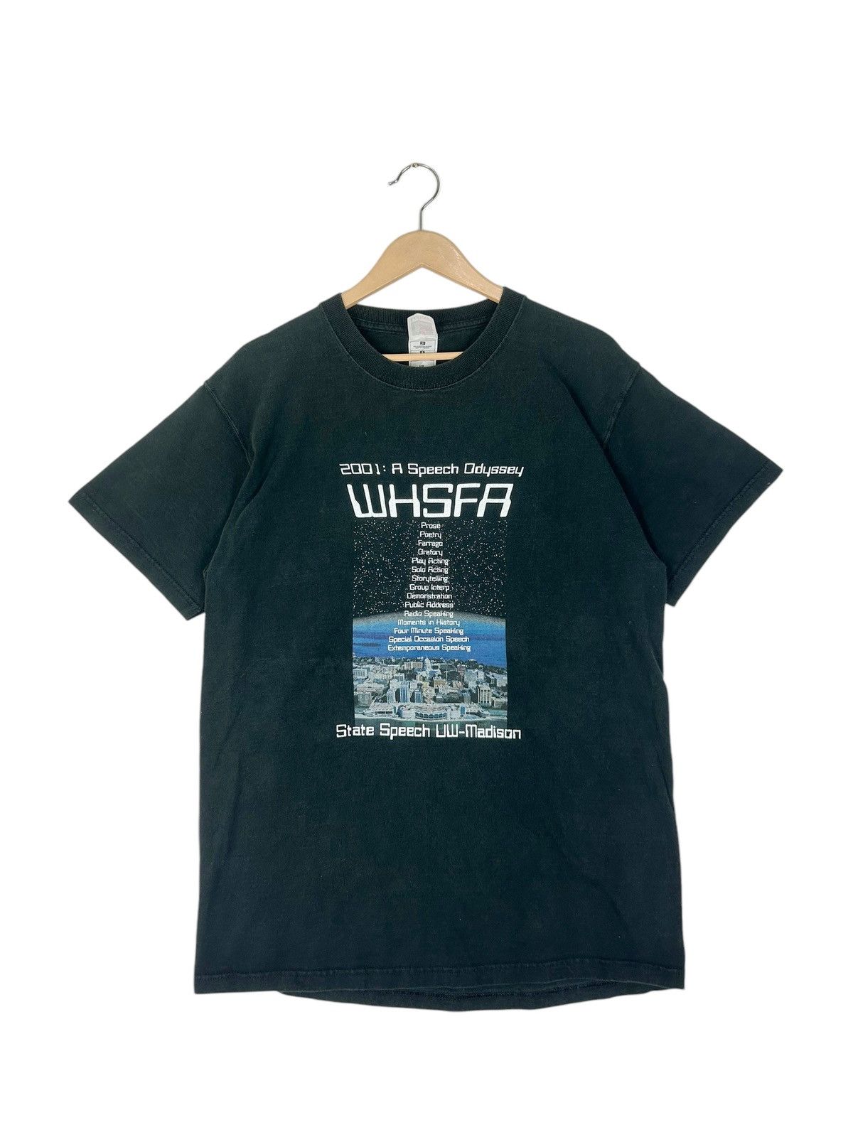 Vintage 2001 A Speech Odyssey Parody Tees Space Odyssey