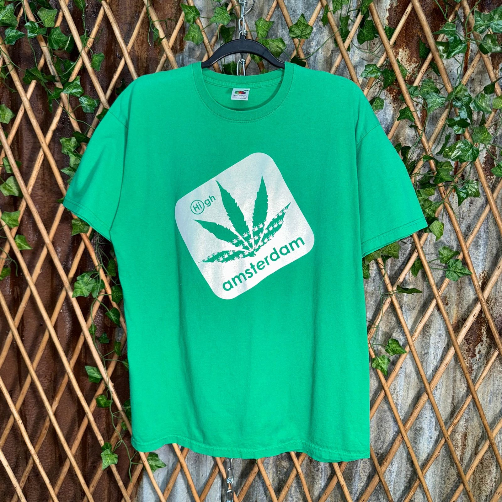 Fruit Of The Loom Vintage Y2k Amsterdam Location Maryjane 2000s Promo T Shirt
