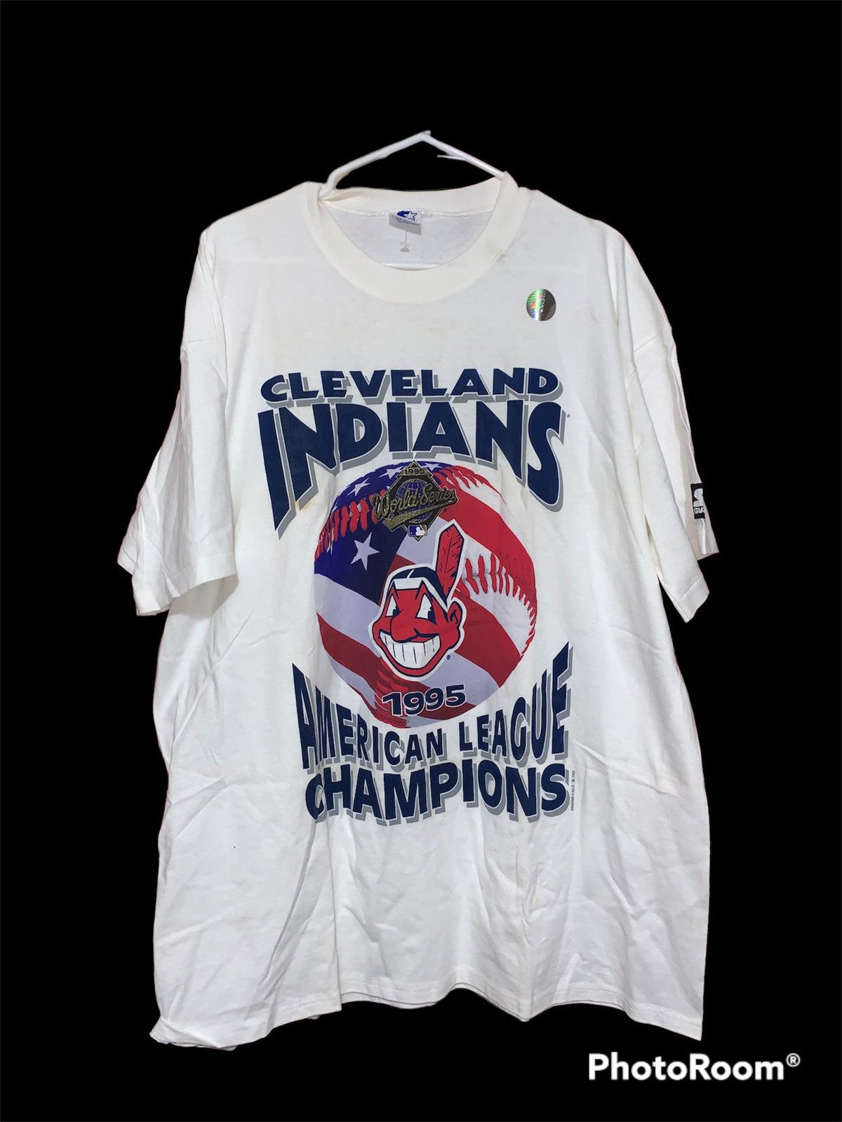 Starter 1995 Cleveland Indians National Championship Tee