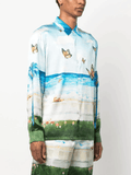 Other Butterfly Beach Shirt Vibrant Tropical Style For Men