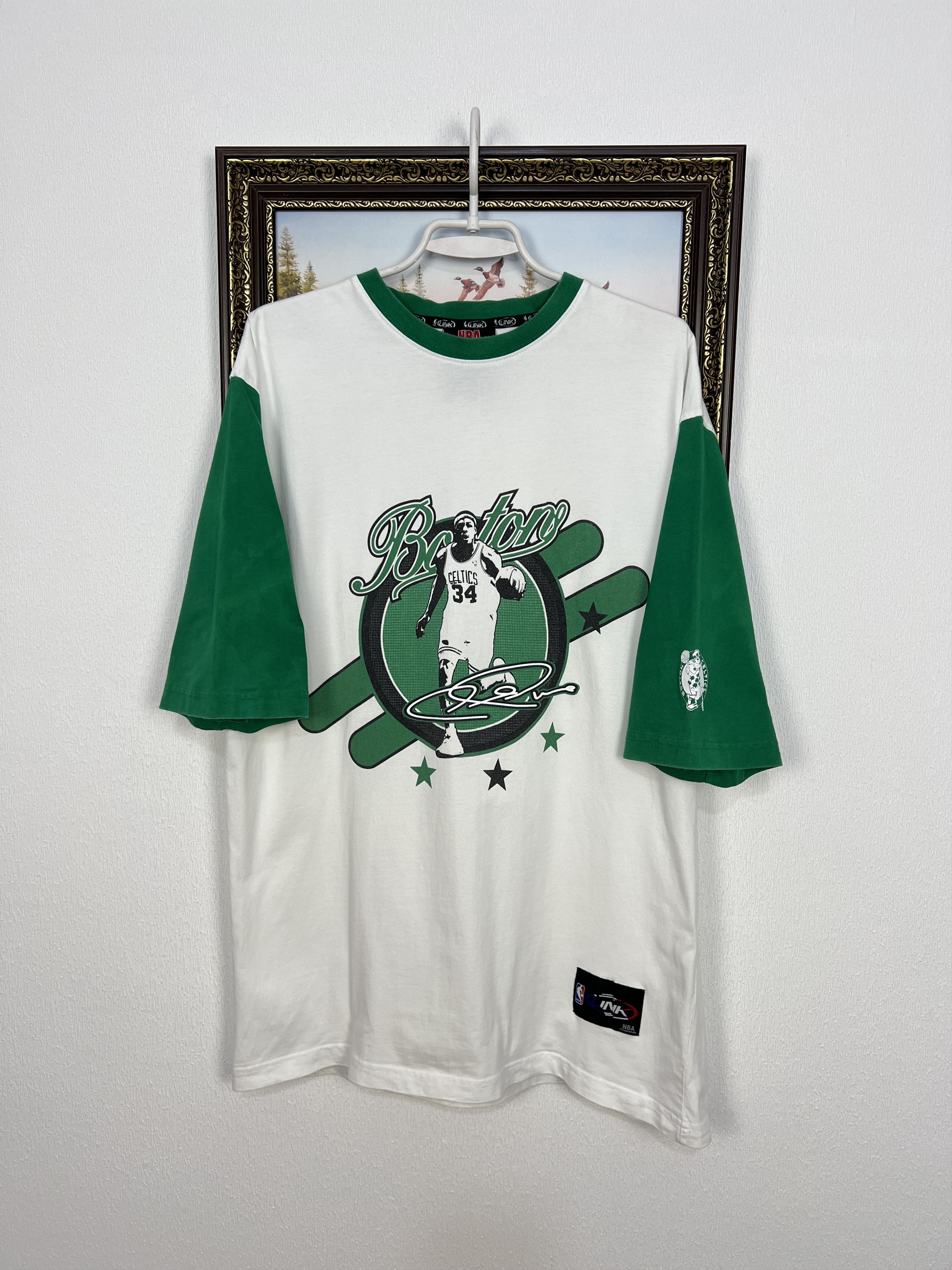 Vintage Unk Boston Celtics Nba 34 Pierce White Shirt Mens Hoodie, Sweatshirt | FlexRushtees.com