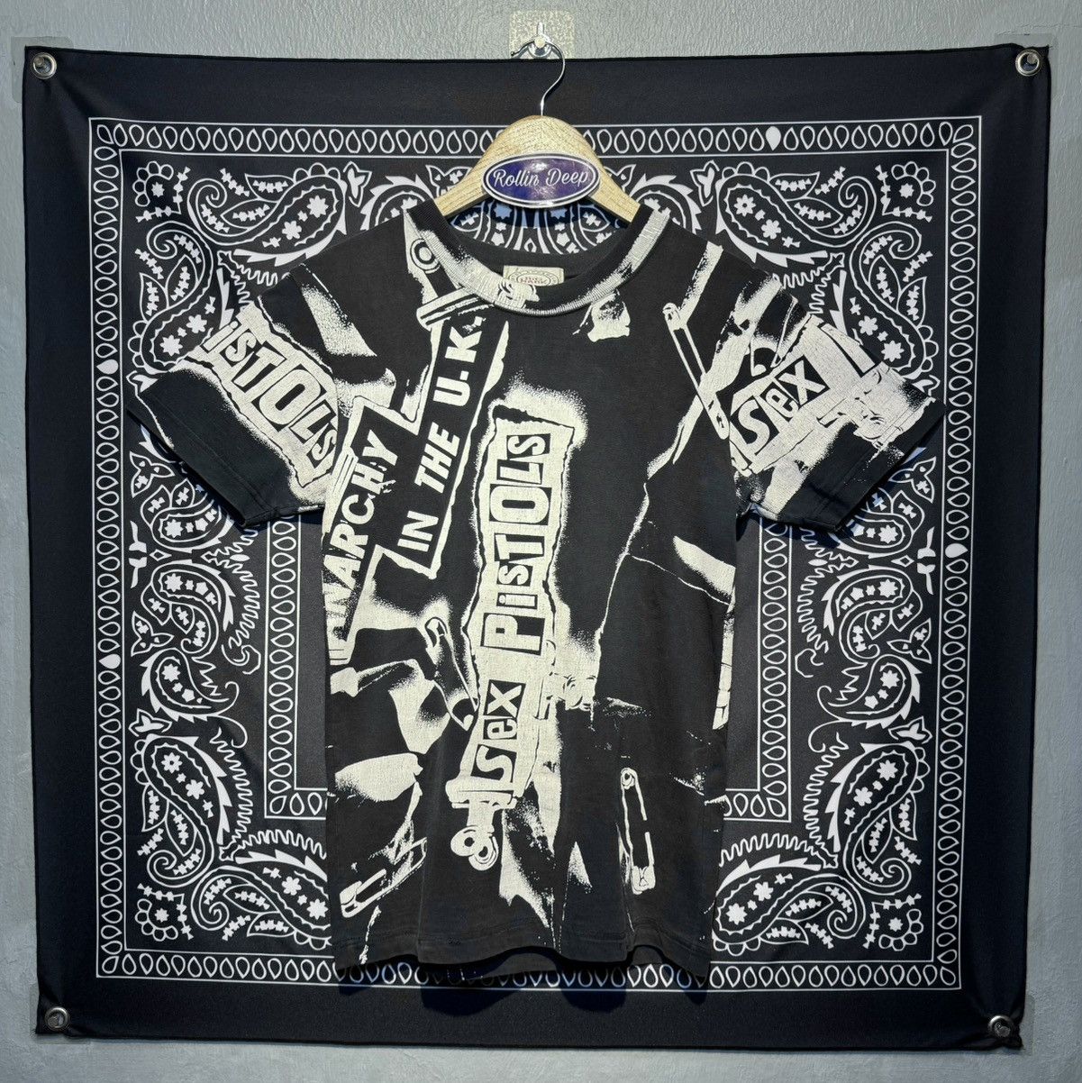 Rare Vintage Sex Pistols All Over Print Tee Hoodie, Sweatshirt | FlexRushtees.com