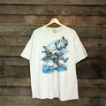 Vintage Dl Vtg A 10 Warthog Hanes White Short Sleeve Shirt 3107