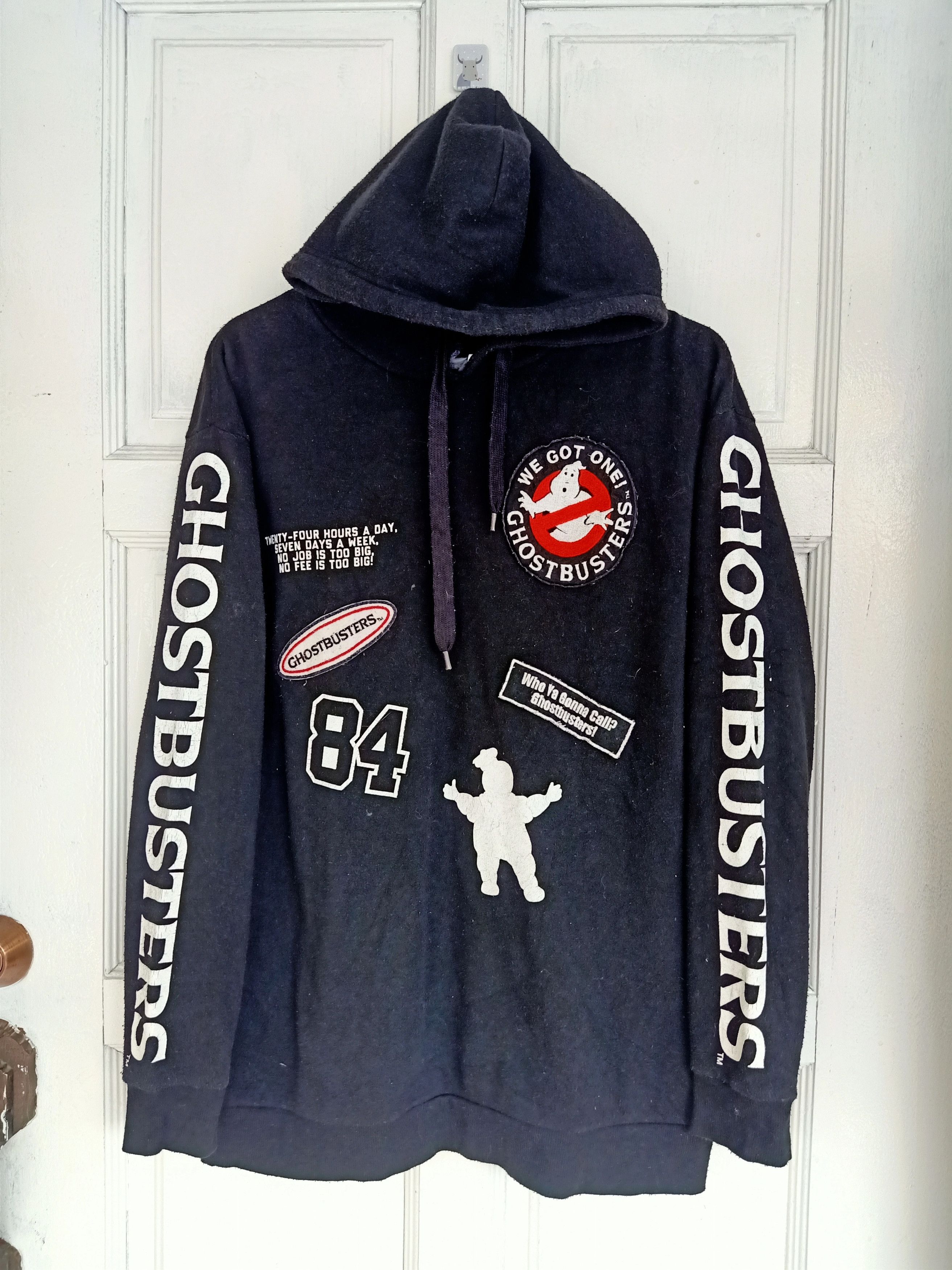 Vintage Ghostbusters Patches Hoodie