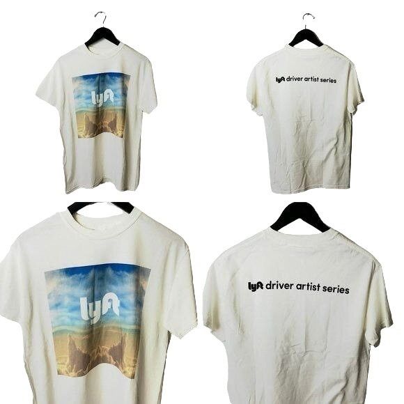 Urban Outfitters Lyft T Shirt Driver Artist Series Graphic Tee Short Sleeve M Hoodie, Sweatshirt | FlexRushtees.com