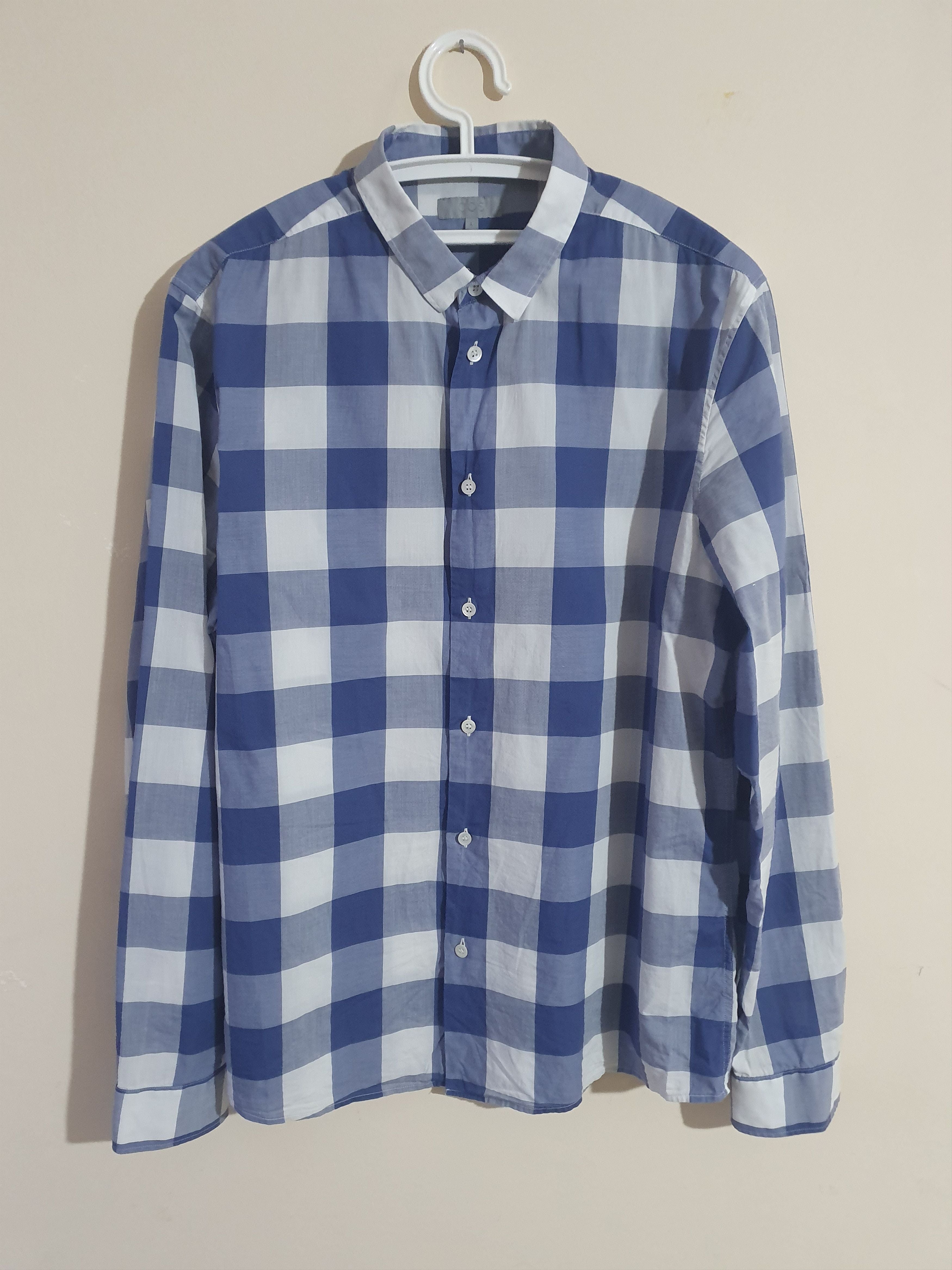 Cos Tartan Check Cotton Shirt Hoodie, Sweatshirt | FlexRushtees.com