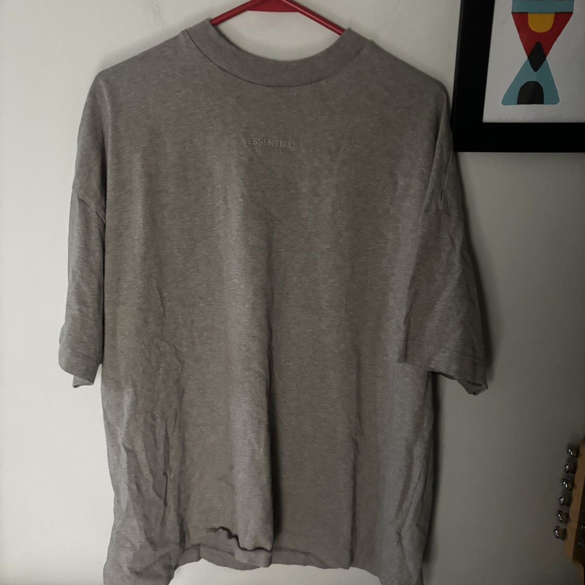 Essentials Blank Logo T Shirt Beige Sand Hoodie, Sweatshirt | FlexRushtees.com