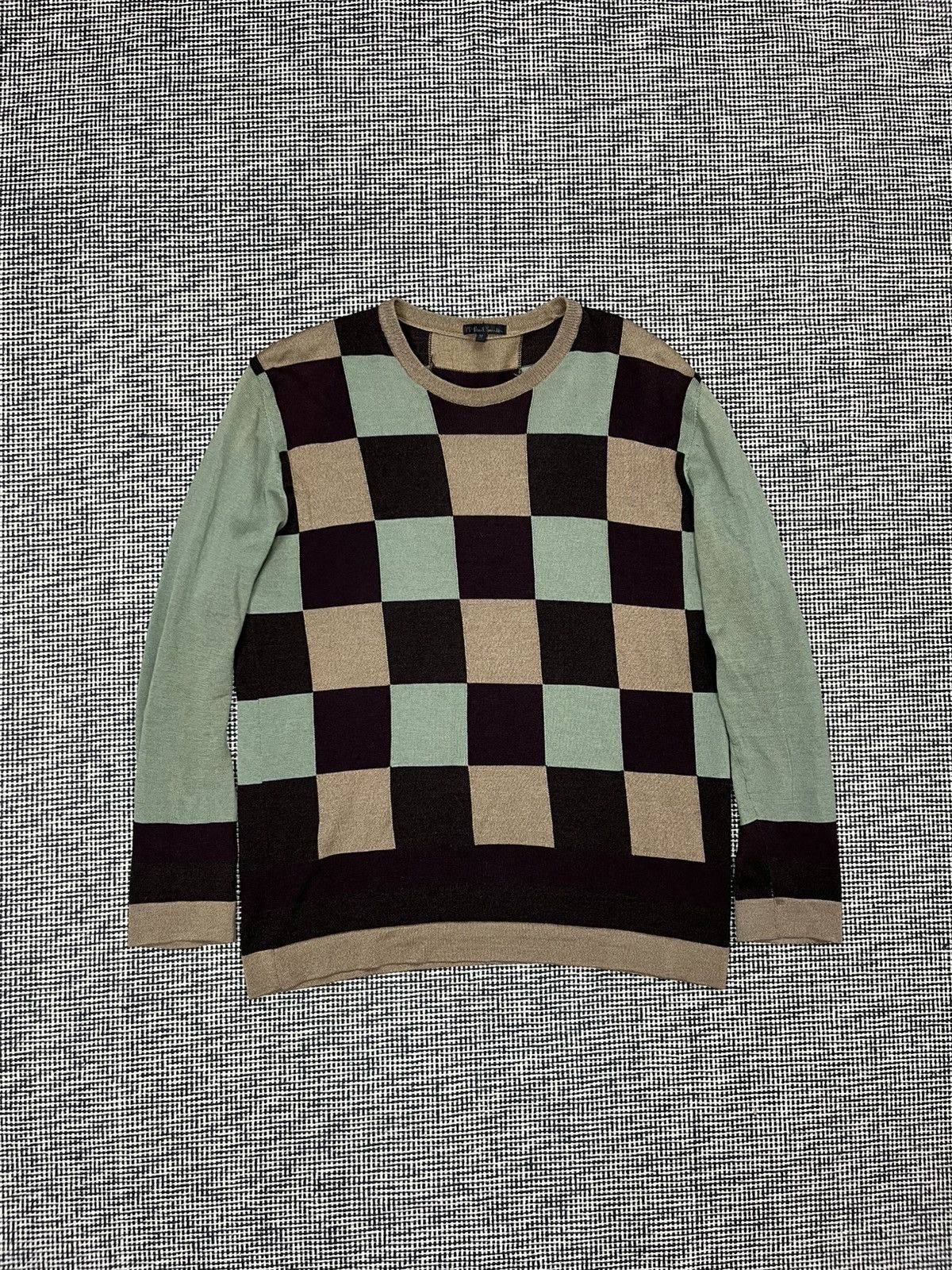 Smith Paul Smith Checkered Pattern Wool Sweater T-Shirts, Hoodie, Sweatshirt | AU16VibeMintTees.com