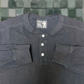 Vintage Barstool Mens Long Sleeve Henley Shirt Xl Black Astronaut Sports Barstool