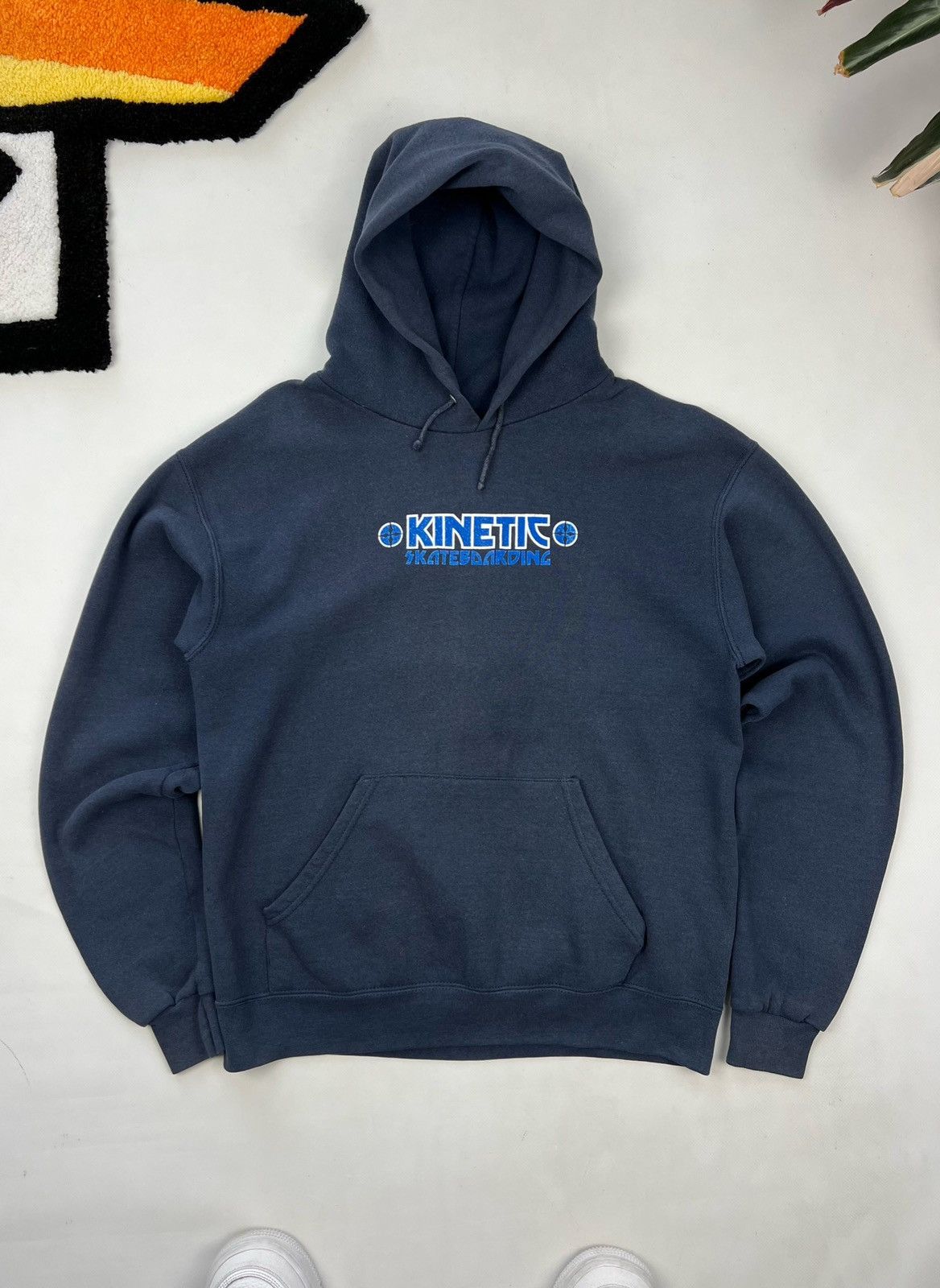 Girl Skateboards X Hook Ups Rare Og 90 S Kinetic Skateboards Boxy Hoodie Lee Made I