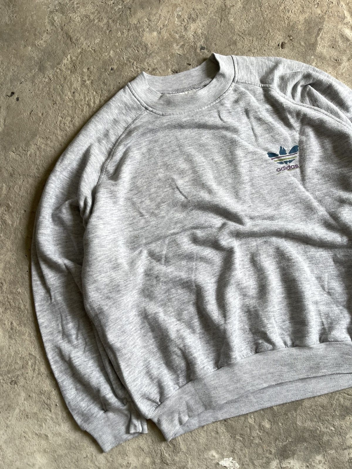 Adidas Vintage 90 S Adidas Boxy Crewneck Sweatshirt