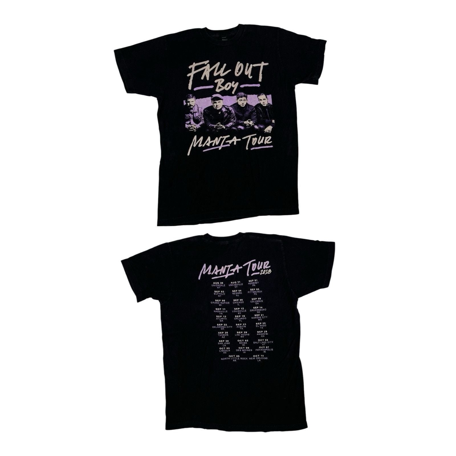 Vintage Fall Out Boy Mania Tour 2018 T Shirt Adult Size Medium Conce Hoodie, Sweatshirt | FlexRushtees.com
