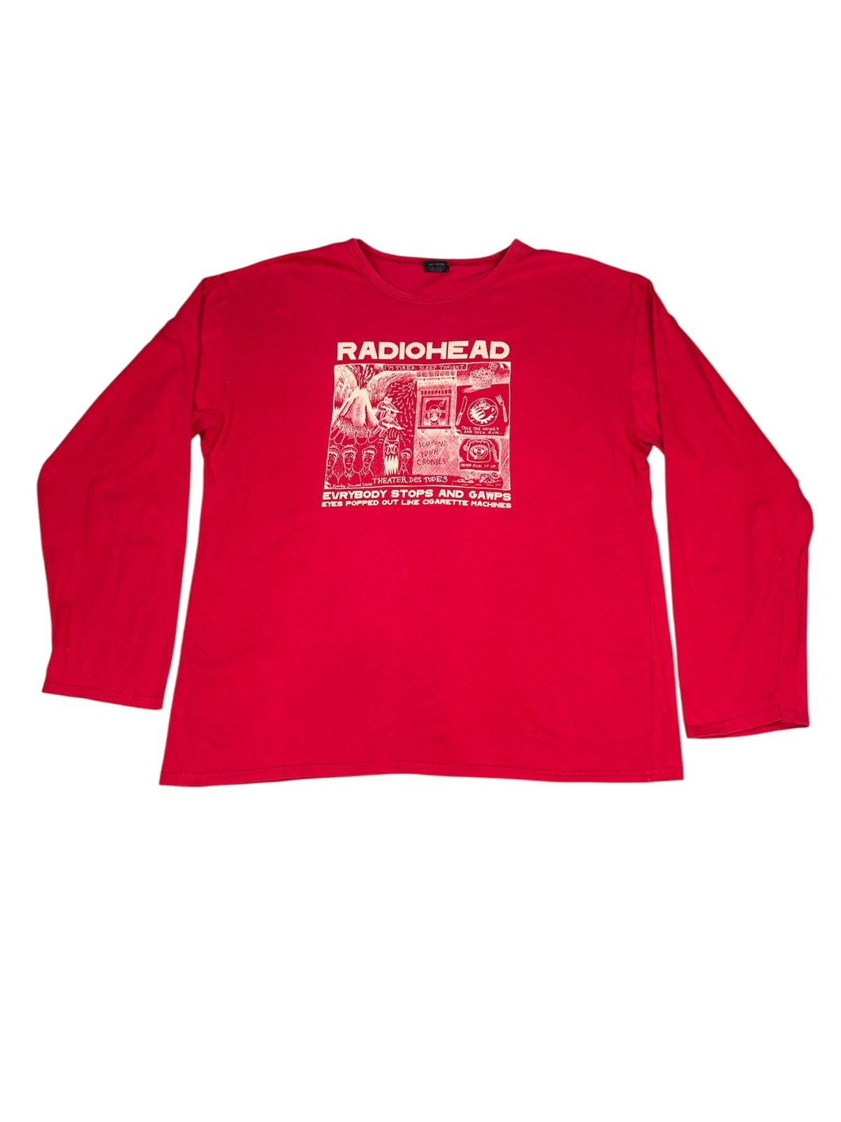 Tees Vintage Band Tee Radiohead Thom Yorke Hoodie, Sweatshirt | FlexRushtees.com