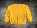 Vintage 1990 S Russell Blank Yellow Crewneck Sweatshirt